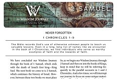 2 Samuel and 1 Chronicles Study Guides