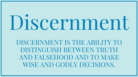 1 Discernment