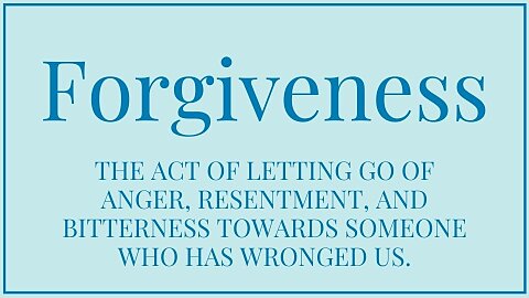 1 Forgiveness