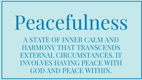 1 Peacefulness