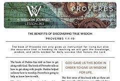 Proverbs Study Guide