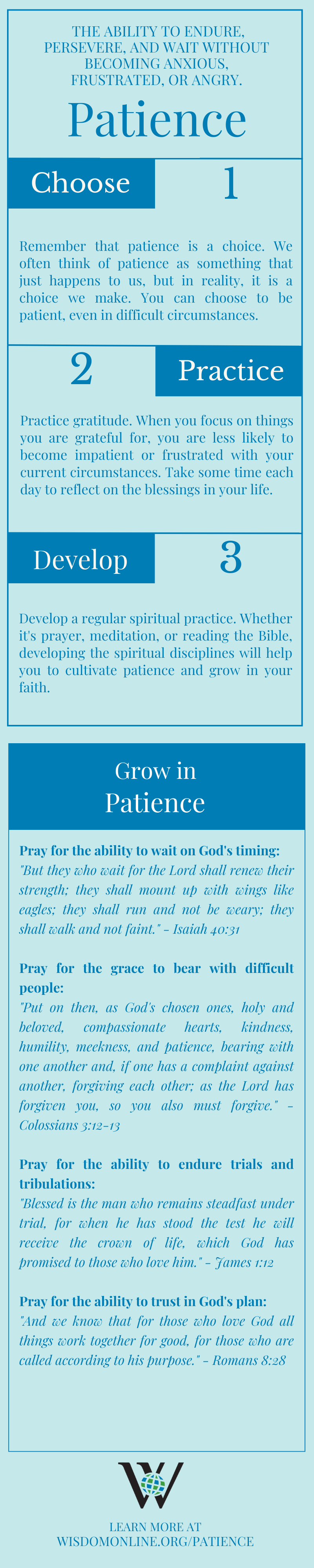 Infographic on Biblical Patience
